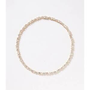 NEW NATIVE GEM multi shaped tennis necklace in gold
